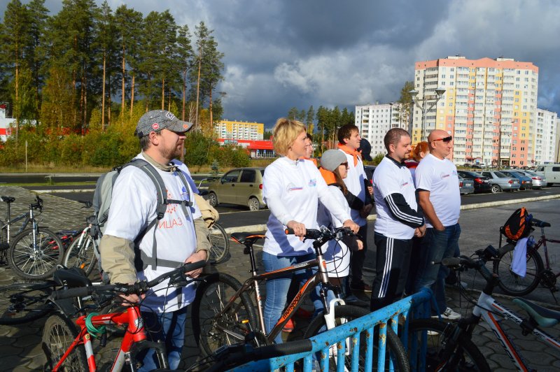 Фото к «Атомный велопробег-2015»: всероссийская эстафета к юбилею атомной отрасли